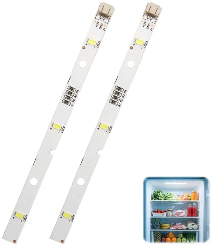 CKDSA Lot de 2 ampoules LED pour réfrigérateur Hisense Rongsheng remplacement E349766 MDDZ-162A 1629348 12 V 2 W lumière blanche froide pour Kenwood KIFF5017 KIFF5020 KIFF7017 et KIFF7020
