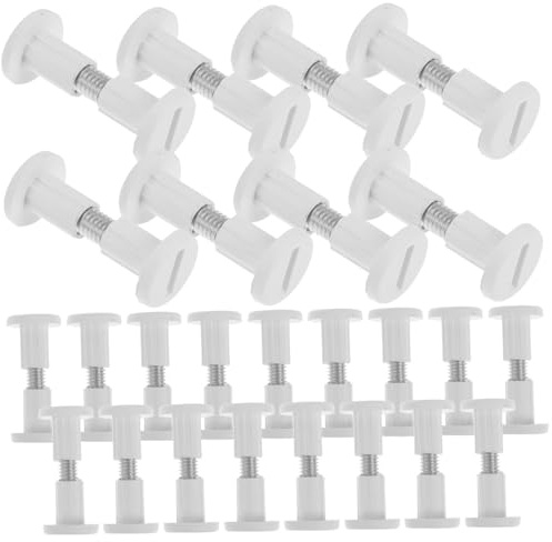 HAMPPLIES 50 piezas Kit Tornillos y Tuercas para Fijación de Tableros Herrajes de Conexión para Muebles Sistema Rápido de Ensamblaje con Tuerca Clamp para Montaje Seguro de Superficies y
