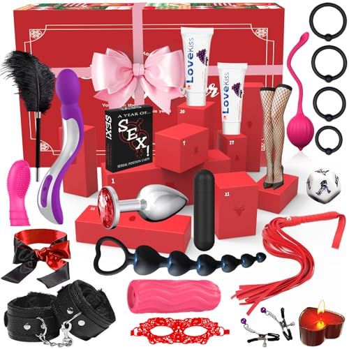 Sexspielzeug Set 2026 für Paare | Wert über €160, 20 Überraschungen Geschenkset, Erotische Geschenkbox für Erwachsene | Vibrator,Masturbator,Analplug,BDSM-Set, für Single/Paare/Valentinstag