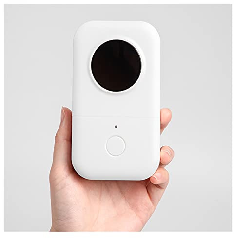 fotoprinter， Mini-etikettskrivare Skrivare D30 Etikettskrivare for klistermärken Miniskrivare Smycken Livsmedel 15 mm Liten etikettutskrift Kontorsmaterial(White Printer)