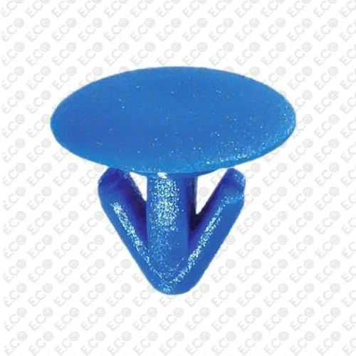 Bottone Blu Fissaggio Targhe, Clip di Fissaggio in Plastica, Confezione da 30 Pezzi