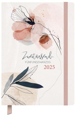 Terminkalender Classic Timer Blütenzauber 2025: Terminplaner 13 x 18,5 cm I Kalendarium in Deutsch I Platz für Notizen und Lesezeichenband