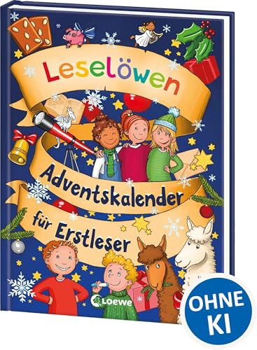 Leselöwen-Adventskalender für Erstleser: Bezaubernde Geschichten zur Weihnachtszeit in 24 Kapiteln