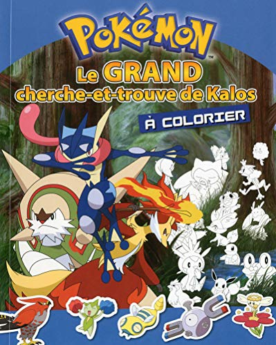 Pokémon - Le grand Cherche et Trouve de Kalos à colorier: Avec 150 stickers !