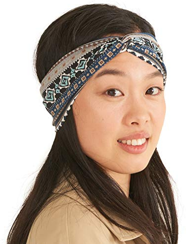Bandeau D'Été Boho Twist Cheveux Femme, Turban Headband En Coton Élastique, Serre Tete Bandana Extensible, Accessoire Sport Fitness Jogging Gym Navy