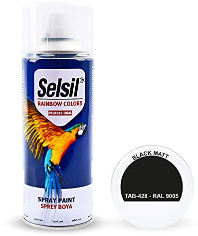 Selsil Spray Paint (Black Matt)