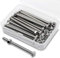 M6 x 70mm Bullone Esagonale Bulloni e Dadi in Acciaio Inossidabile 304 Set,Viti a Macchina (Bullone 15pz, Dadi 15pz)