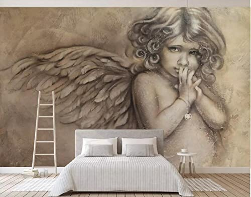 GBDEHYY 3D Fototapete Wandbild Vlies Fototapete, Engel Junge Tapeten Wandtapete Fotoposter Moderne Wanddeko Wohnzimmer Schlafzimmer Büro Flur 300x210 cm