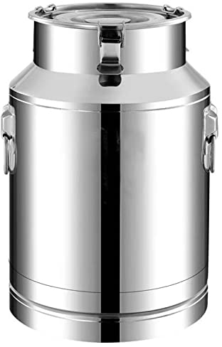 Bidon de transport de lait de petite capacité en acier inoxydable 201, seau à lait, seau à vin, bouteille d'huile, pot de lait, théière avec couvercle scellé, réservoir à lait 4 L, 6 L, 8 L, 8 L