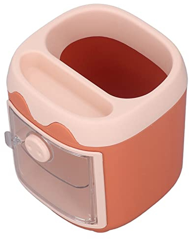 Stiftehalter, orangefarbenes Cartoon-Niedliches Schwein, Bleistift-Organizer, Desktop-Aufbewahrung für Büro für Schreibwaren