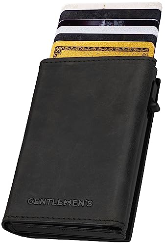 Gentlemen's® Cardholder - Kreditkartenetui mit Münzfach & RFID-Schutz - Geldbeutel für Herren - kleines Portemonnaie - - Smart Wallet für Karten & Münzen