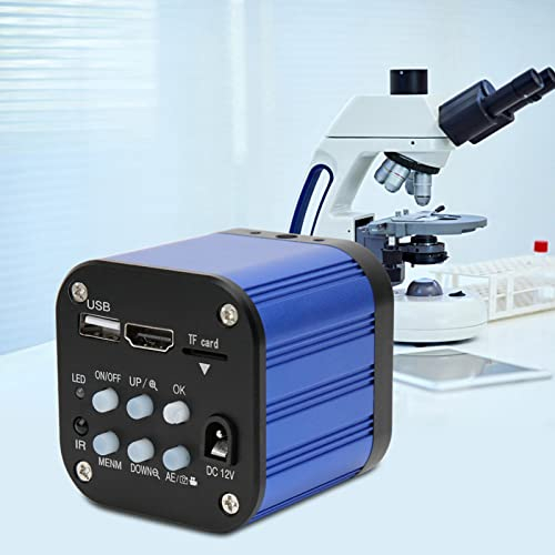 Microscopio Digital Cámara Usb Microscopio Aleación de Aluminio 4K Hdmi Usb Digital Eléctrico Industrial Microscopio Cámara con Control Remoto 100 240V Enchufe de la UE