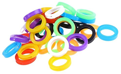 STOBOK 80stücke Silikon Schlüsselabdeckungen Elastische Schlüsselkappen Abdeckungen Schutz Schmutz Befestigung Identifikation Hülle