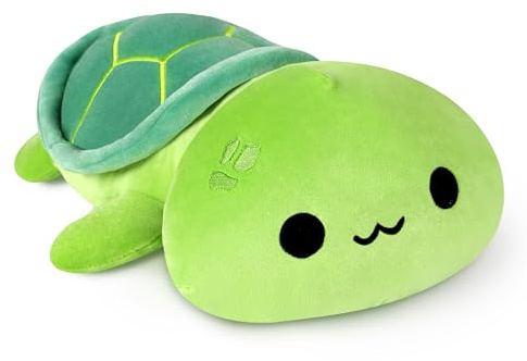 shownicer Peluche a forma di tartaruga Kawaii tartaruga, cuscino in peluche, regalo per bambini e bambine, 12 anni (verde, 30 cm)