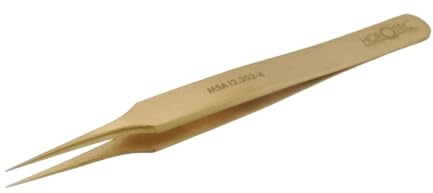KD89 Horotec MSA12.303 Präzisions-Pinzette für Uhrmacherkunst aus Messing, hervorragende Verarbeitung, Made in Switz, verschiedene Größen zur Auswahl (12.303-4)