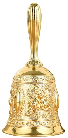 GmeDhc Gsrhzd Glocke, 1 Stücke Tischglocke, Klassisch Handglocke, Metall Glocken, für Schule, Abendessen am Empfang, Hotelservice, Meditationsgebet