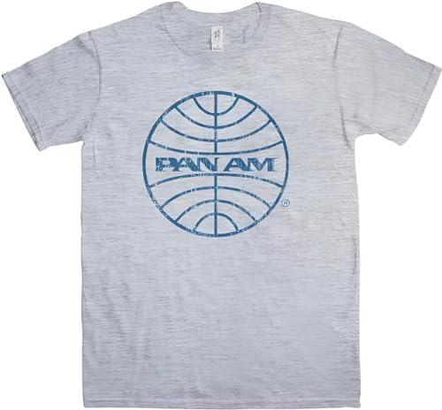 Pan Am Airlines Logo Unisex T-Shirt - Sport Grey, 2XL