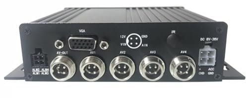 Yominerr Grabador de VíDeo con Disco Duro MóVil Montado en VehíCulos Monitoreo de 4 Canales HD 1080P Admite de 512 GB Adecuado para Autobuses