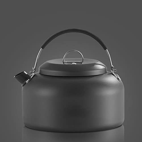 XaEjNzwDT Théière en Fonte Bouilloire sifflante 0,8/1,1/1,4 Litre Camping versez sur Une cafetière, Une théière d'extérieur, Une théière.(Color:1.4L)