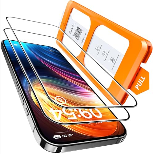 TOCOL für iPhone 16 Plus für Panzerglas, für iPhone 15 Plus für Panzerglas, Full Screen Auto-Installation 9H Stoßfest Kratzfest Anti-Fingerabdruck Anti-Bläschen folie, Kompatibel mit Hülle, 2 Stück
