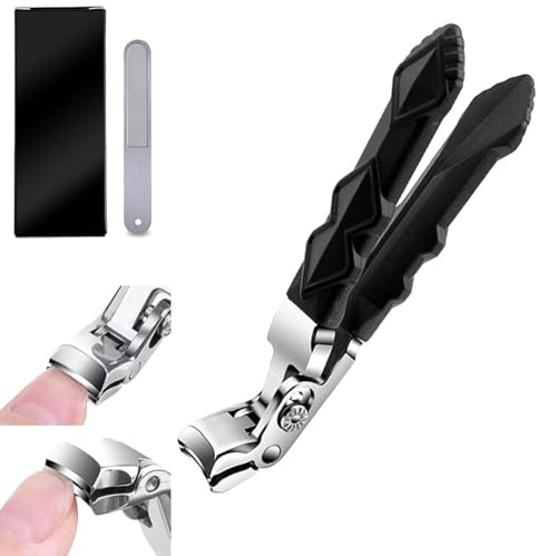Edelstahl Fußnagelzange, Wide Kieferöffnung Nagelzwicker,Multifunktionaler Nagelknipser Mit Abgeschrägter Kante (1 Stück)