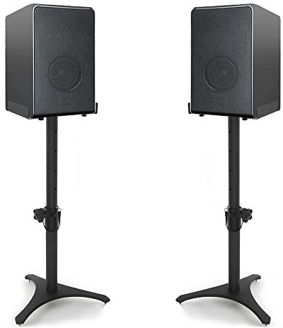 OUUTMEE Boxenständer, Lautsprecherständer, höhenverstellbar von 50-75cm mit Kabelmanagement, Lautsprecherhalterung, 2er-Set