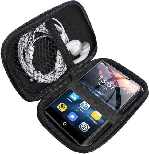 Blueshaweu Hartschalen-Reise- und Aufbewahrungskoffer, kompatibel mit Oilsky M30 PRO/ZAQE M505/SWOFY M503 Pro, voller Touchscreen, MP4, MP3-Player, Schwarz