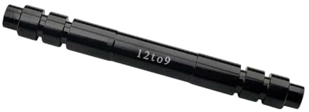 Aymzbd Fahrrad Steckachsen Nabenadapter, Steckachse auf Schnellspanner Adapter, Leichter Nabenachsen Konverter, Steckachsen Schnellspanner Ersatz, 100 Mm 12 bis 9 Mm