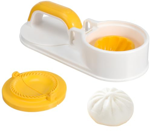 iplusmile Manual Dumpling Wrapper Maker Tool 10.03X4.52X2.55In Dough Press for Dumplings Wontons Baozi Steamed Buns Kitchen Gadget Multi-Functional Mold
