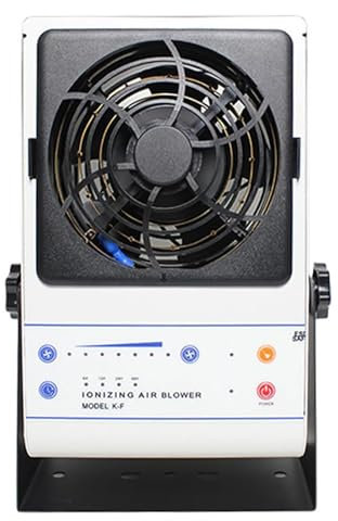 Ionizzatore Antistatico Da Tavolo, Ventola Eliminatrice Di Elettricità Statica, Velocità Regolabile, Volume D'aria Massimo 110 CFM E Area Di Flusso D'aria: 30 Cm X 60 Cm, Per Stampa E Imballaggio.