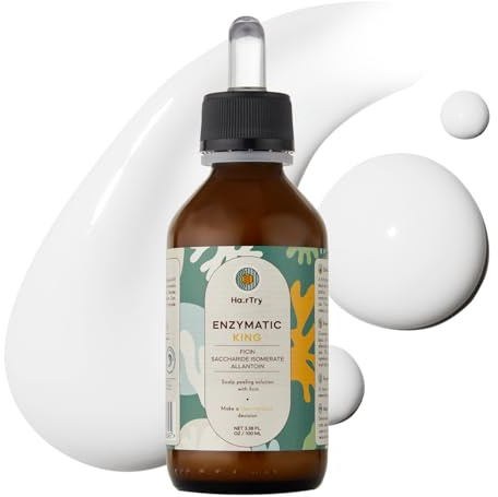 HairTry Enzymatic King - Scalp Peeling with Ficin - Advanced Enzymatic Formula – Cleansing & Hydrating Scalp Treatment - Promotes Scalp Balance – Net 3.38 Fl. Oz/ 100 ml