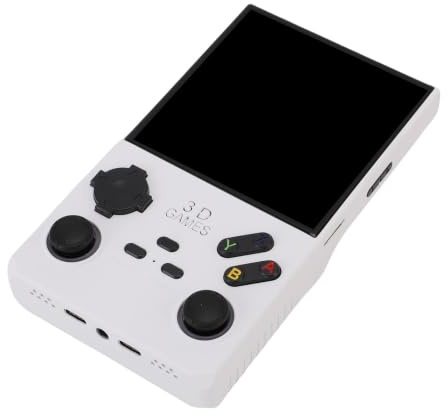 VBESTLIFE Console de Juegos de Mano V40 MAX Retro, 8GB+ 256GB, Emuladores Incorporados de 49+, Pantalla HD HD de 4.0 Pulgadas, Batería de 4000 MAh, Consola de Videojuegos Portátiles (White)