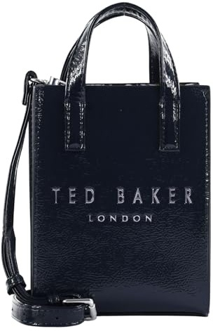 Ted Baker Cathhy Mini Printed Crinkle Icon Bag for Women, One Size, Navy