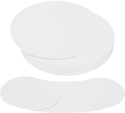 PATIKIL 100 Stück 8 Zoll Runde Ausschnitte Papier Runde Kartonblätter Weiß | 200g/m²/75lb, Für DIY Bastelprojekte Klassenzimmer Pinnwand Dekoration, Runde Ausschnitte
