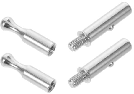 Abaodam Poignée Filetée pour Panier D'égouttage en Acier Inoxydable Argenté, Compatible, Lot de 2 Pièces pour Accessoire la Cuisine et Installation Facile à Domicile