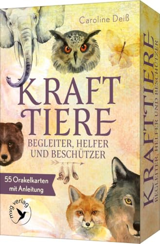 Krafttiere – Begleiter, Helfer und Beschützer: 55 Orakelkarten mit Anleitung | Ein spiritueller Begleiter für den Alltag
