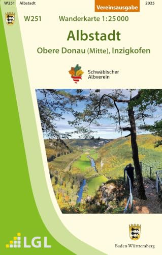 W251 Albstadt - Obere Donau (Mitte), Inzigkofen: Wanderkarte 1:25.000 (Wanderkarten 1:25 000)
