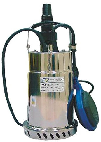 Bomba sumergible achique inoxidable PX-501SS - Potencia 0,50CV - Altura máxima 7,5 mts - Caudal máximo 9500 l/h - Caudal medio 4000 l/h