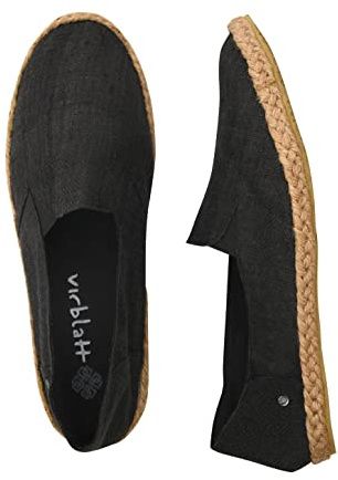 virblatt - Alpargatas Hombre | cáñamo | Zapatos Verano Hombre Calzado Verano Zapatillas Hombre Verano Alpargatas de Esparto Espadrilles - Bequem 43 BK