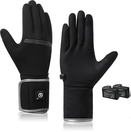 BARCHI Beheizte Handschuhe für Männer und Frauen,Wiederaufladbare Beheizte Handschuhe,Elektrische Handwärmer,Geeignet für Winterfahren,Radfahren,Skifahren,Laufen,Arbeit,etc.