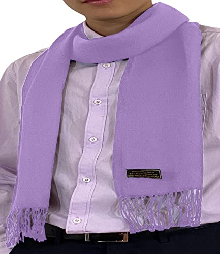 CJ Apparel Lila Herren Nepalesisch Einfarbig Design Mode Strickschal Schals Herbst/Winter Wrap NEU