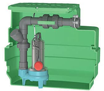 Station de relevage d'eaux claires et chargées 230L Calpeda CAL230GQSM5013 1,10 KW - Monophasé 220V - Jusqu'à 36 M3/H