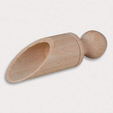 Hofmeister Holzwaren 5X Kaffeemaß, 9 cm, praktisches Kaffeelot zum Abmessen, langlebiges Schäufelchen aus Europa, Messlöffel für kleine Mengen, Dosierlöffel aus Buchen-Holz, Kaffee-Dosierhilfe