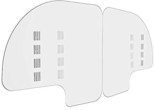 HGYJ Schutzwand,Niesschutz,Schreibtisch-Trennwände, Trennwände, Trennwand zum Schutz von Autotrennwänden, transparente Acryl-Schallwand, mit Klettgurt, Taxi-Schutzplatte,