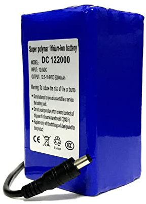 FREEDOH DC 12V 20000mAh Wiederaufladbarer Polymer-Lithium-ionen Akku Tragbarer Lithium Akku Mit 2A-ladegerät Geeignet Für CCTV Powerbank Beleuchtungswerkzeuge Kameras LED-Streifen Usw.