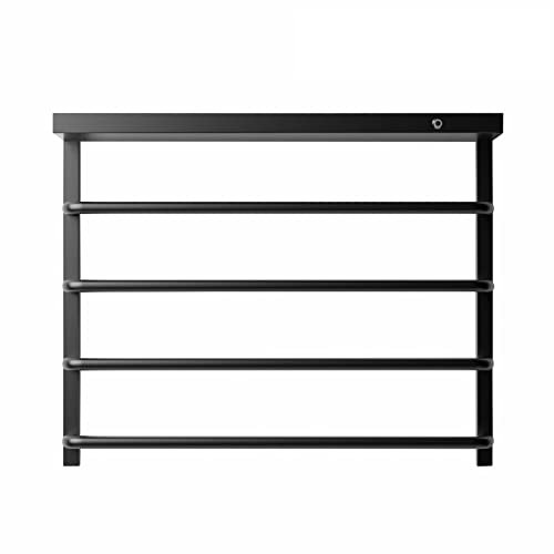 WRJAHCG Radiador Toallero Eléctrico Bajo Consumo Negro Antracita Temporización de Temperatura Constante Inteligente secador de Toallas electrico con Pantalla LED táctil,Negro