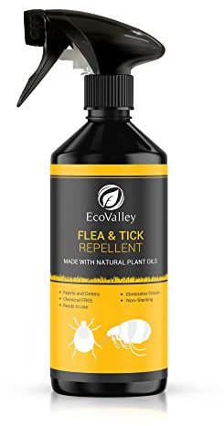 EcoValley Flea and Tick Repellent Spray for Humans - 500ml - Long-Lasting, Natural Protection for Clothing & Gear