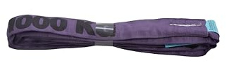 Dolezych Doppelmantel-Rundschlinge Tragfähigkeit 1000 kg, Länge: 1,50 m – Farbe violett – Belastbare Hebeschlinge nach EN 1492-2 –