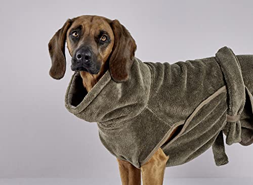 Wolters Easy Clean Hunde-Bademantel, Größe:XL, Farbe:braun