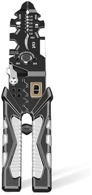 Spelafili multifunzionale Spelafili multifunzione elettrica con tagli Spellacavi elettrici Pinza per cablaggio 25 in 1 Pinza spelafili elettricista per elettricisti e fai da te Ingegneri